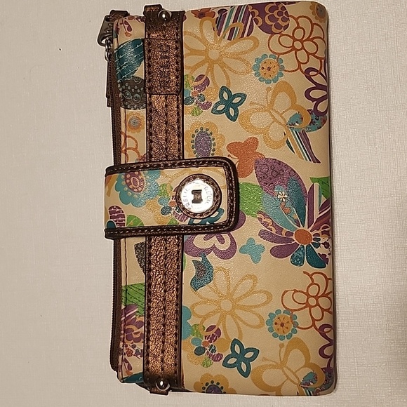 Relic Multicolor Vegan Leather Floral Wallet - Picture 1 of 16